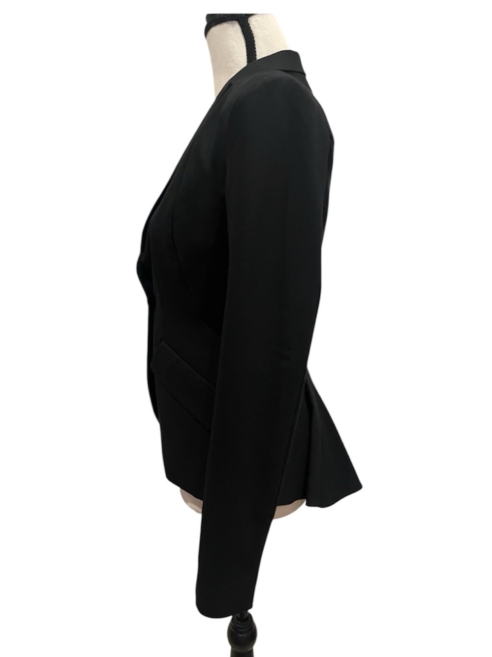 Magaschoni Collection Pantsuit Black Peplum Blazer & Pants Tailored Size 2 Small - Picture 5 of 16